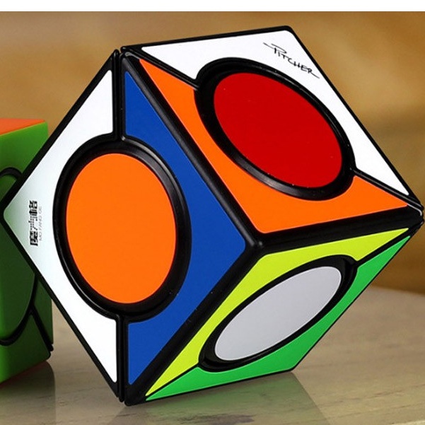 Rubik biến thể vuông tròn chéo qiyi six spot cube sticker - rubik biến thể phát triển iq