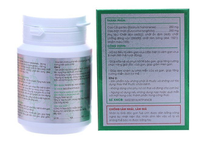 GIẢI ĐỘC GAN TUỆ LINH hộp 60 viên