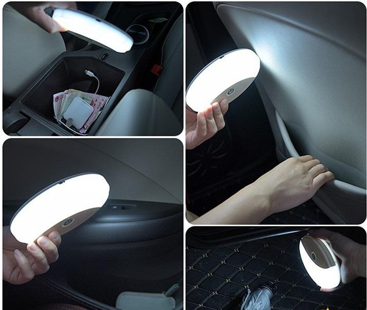 Đèn Led Cảm Ứng Dán Trần Ô Tô 2 Chế Độ Ngày - Đêm