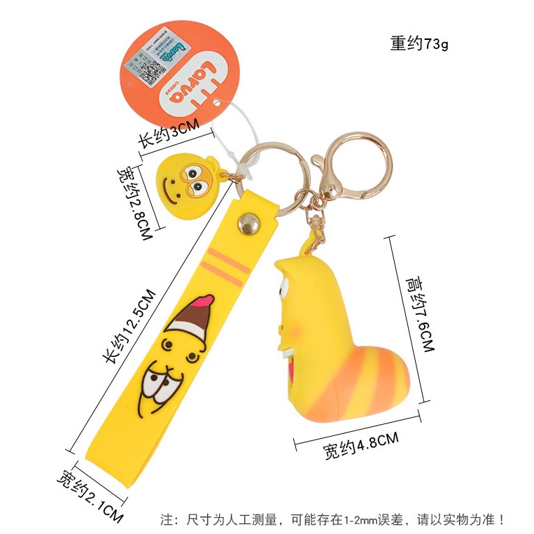 [HCM]Móc khóa sâu Larva cao cấp siêu xịn