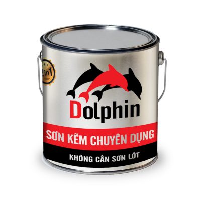 Sơn nhũ bạc Dolphin 1 thành phần - Tặng kèm cọ
