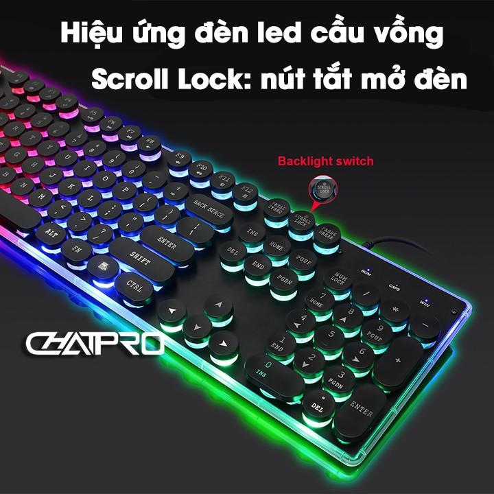 Bàn phím chơi game kiểu dáng retro Zerodate KB202