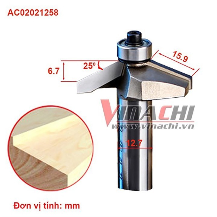 Mũi vát 30º Tideway AC0202 - 1/2*5/8