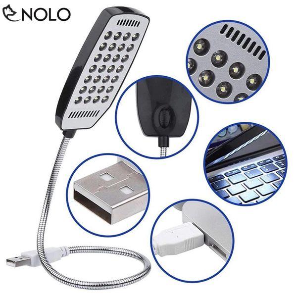 Bộ 2 Đèn LED 28 bóng siêu sáng cổng USB xoay 360 độ (Màu ngẫu nhiên)