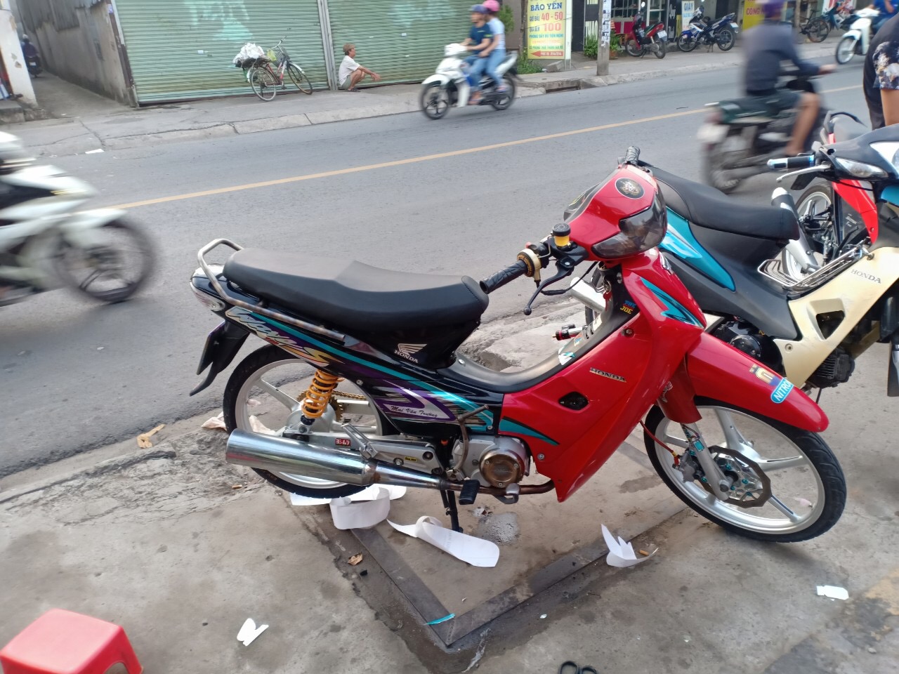 Tem wave 110 crom spark xanh ngọc