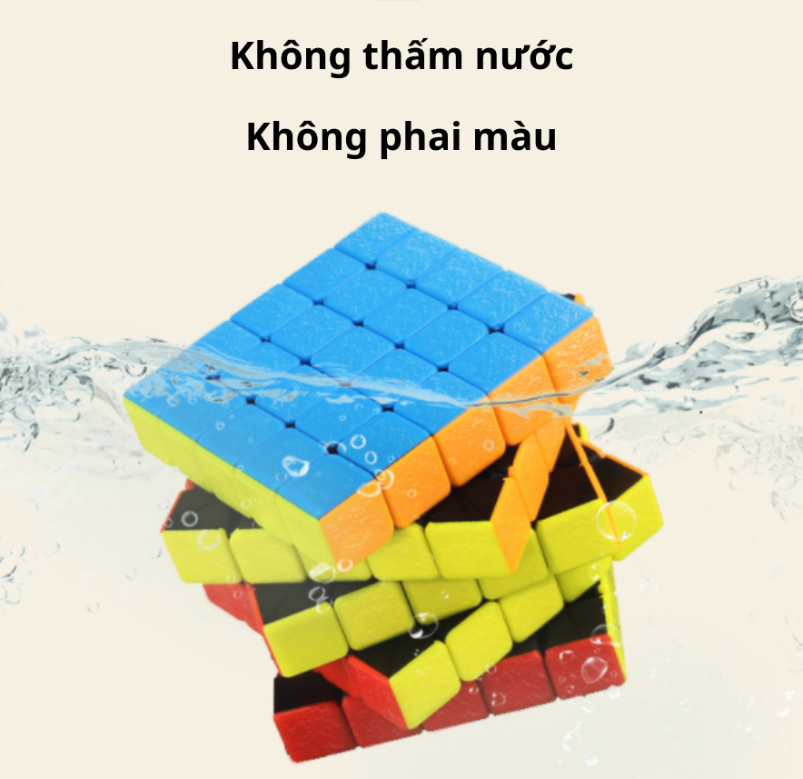Combo 4 rubik stickerless 2x2 3x3 4x4 5x5  Gem Sengso cao cấp