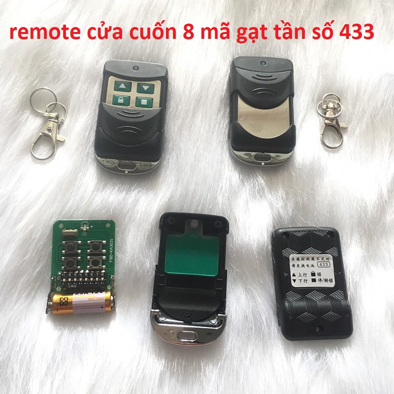 Remote điều khiển cửa cuốn mã gạt tần số 433MHZ chống nước