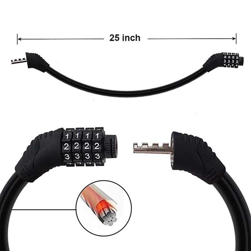 Khóa xe đạp chống trộm 4 số đổi mã an toàn chất lượng cao