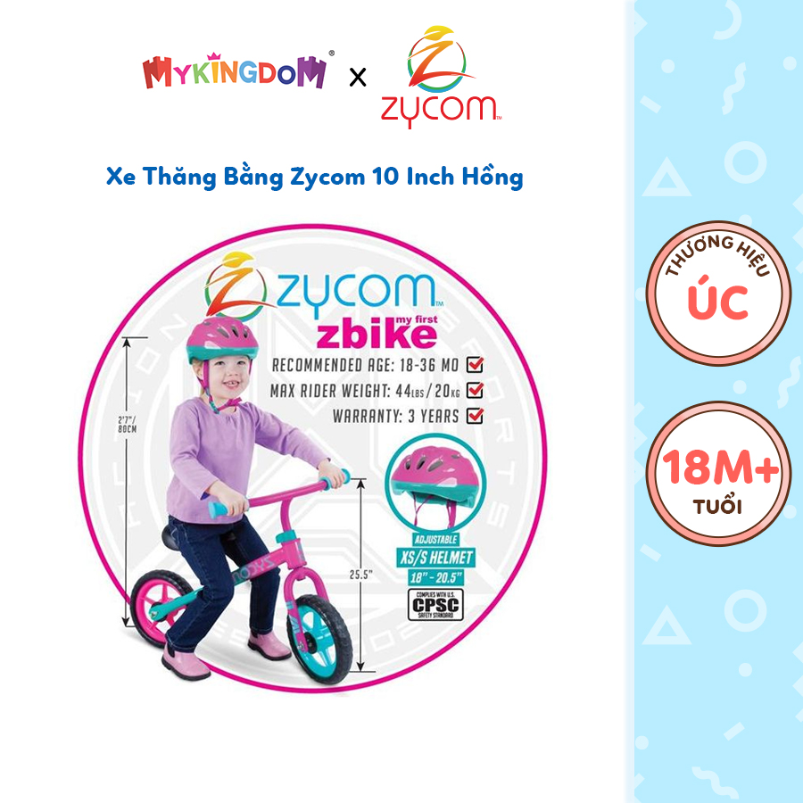 ZYCOM Xe thăng bằng Zycom kèm nón - Hồng 206A715