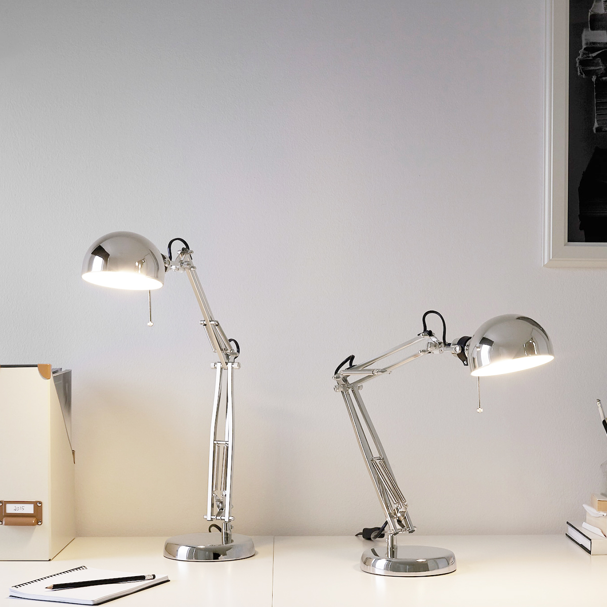 [HCM] ĐÈN IKEA CHÍNH HÃNG – FORSA (BẠC)
