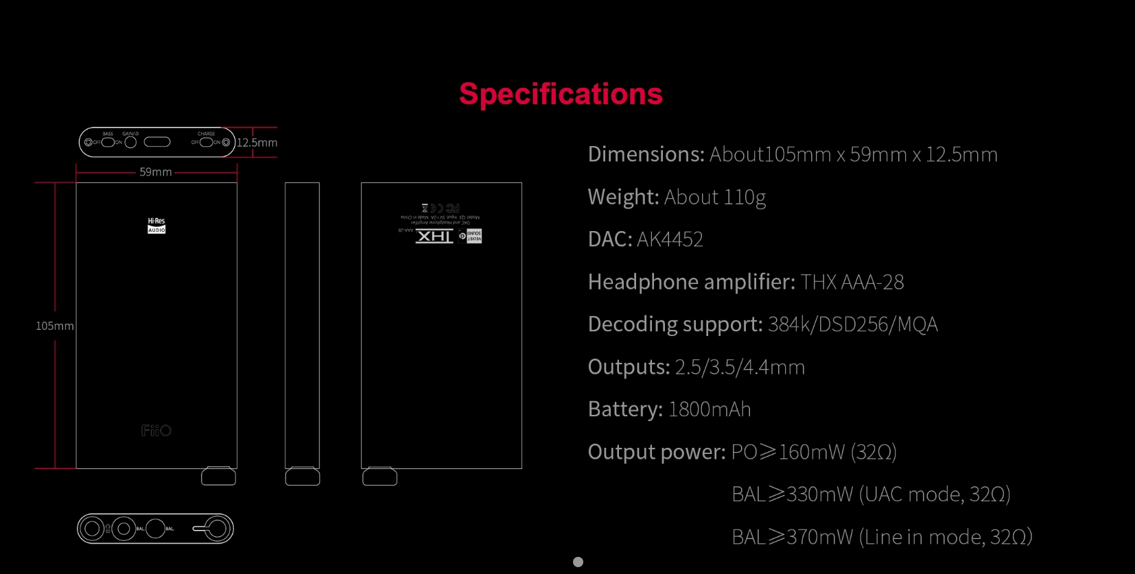 [Trả góp 0%] Bộ Giải Mã Fiio Q3 MQA - DAC/Amp cho iPhone Android