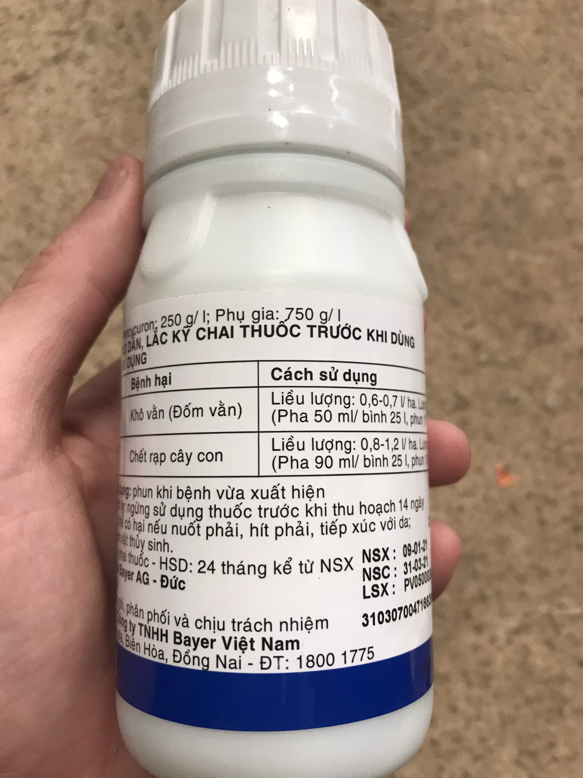 TRỪ BỆNH CÂY TRỒNG MOCEREN 250SC 240ML