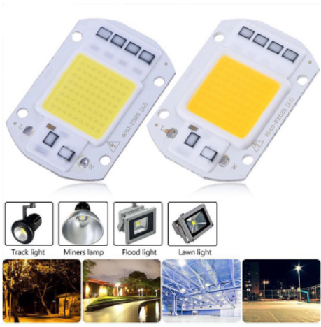 LED 50w AC 220V COB Ánh Sáng Vàng