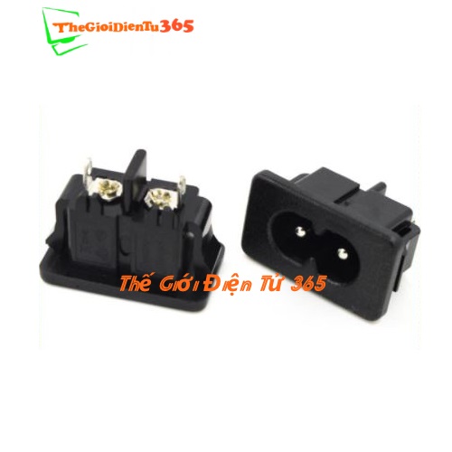 10 jack cắm nguồn ac 2 chân 220v đầu đực