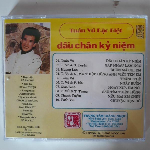 Bộ 4 cd Tuấn Vũ 2 Mitsubushi phono