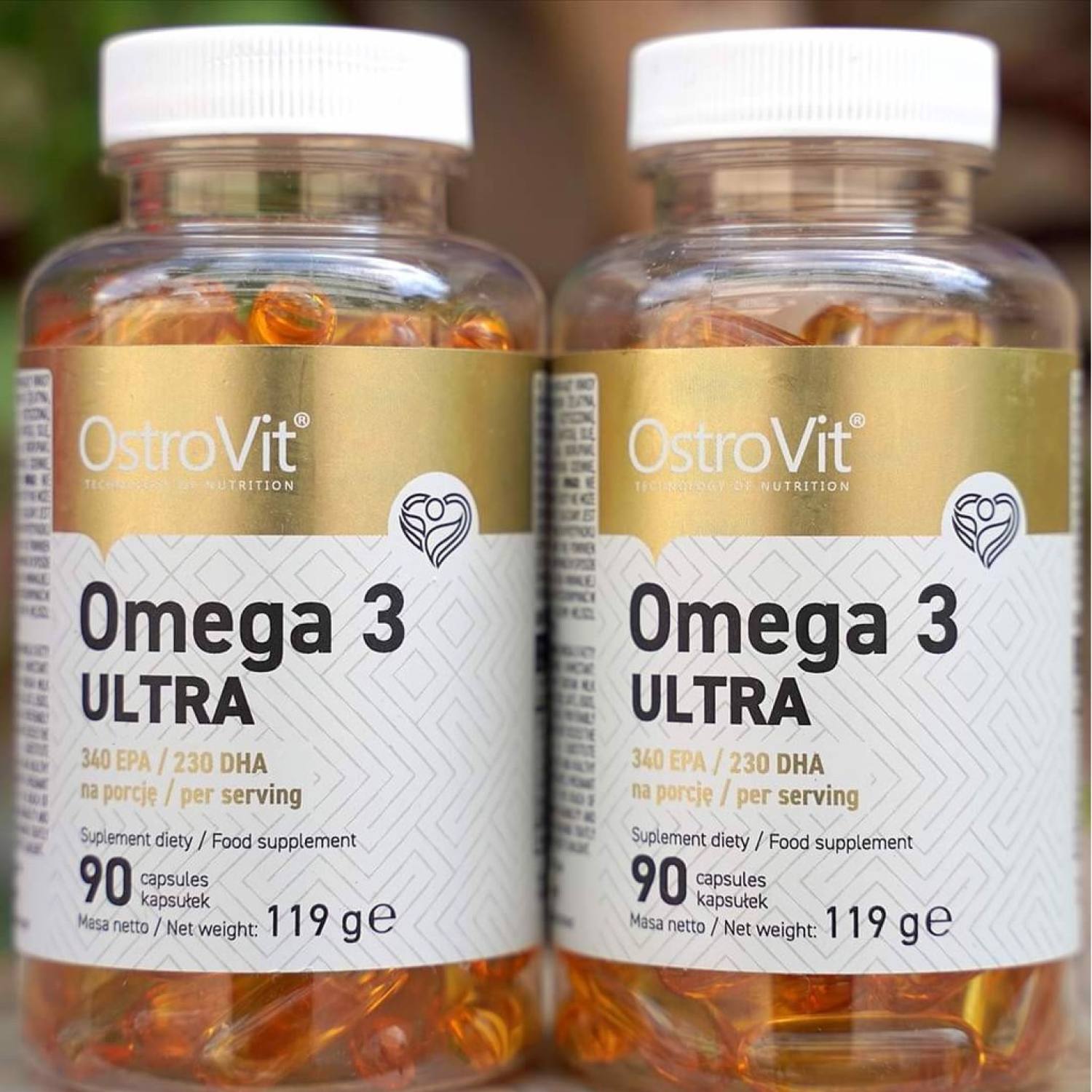 Ostrovit Omega 3 Ultra - 90 viên nang dầu cá cô đặc hỗ trợ trí não