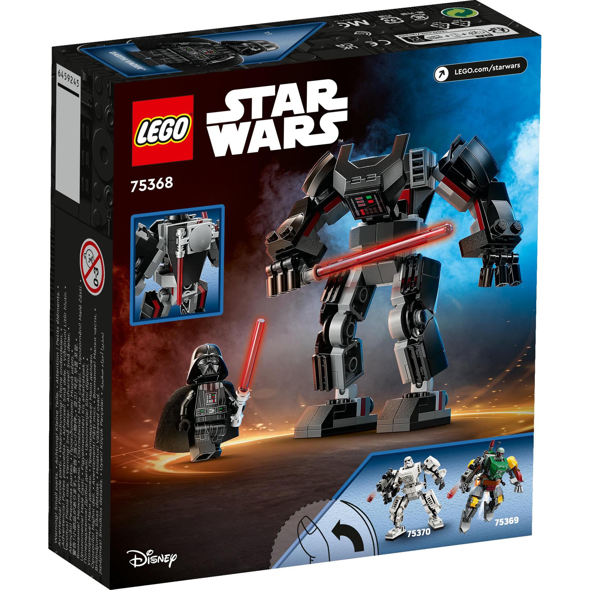 LEGO STAR WARS 75368 Đồ chơi lắp ráp Chiến Giáp Darth Vader (139 chi tiết)