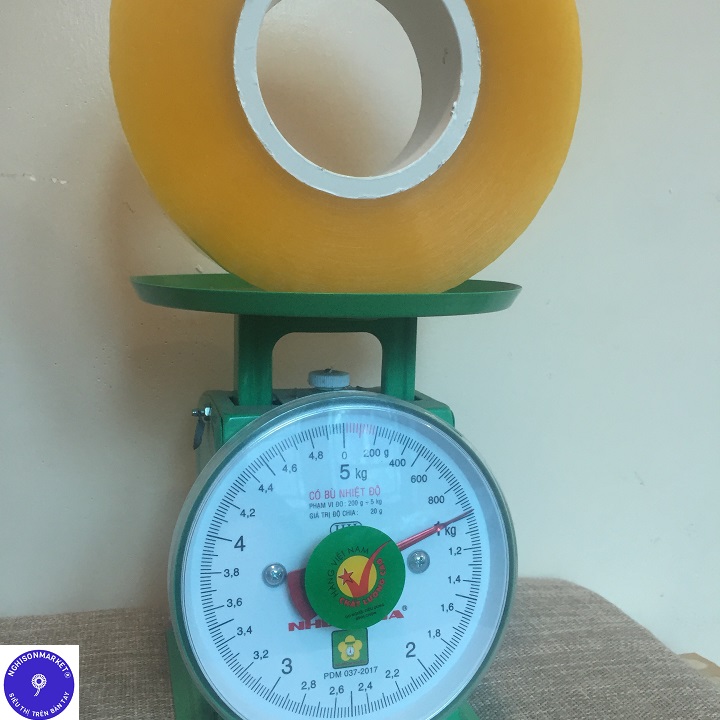Băng keo dính cuộn to 1kg bảng 5cm lõi mỏng