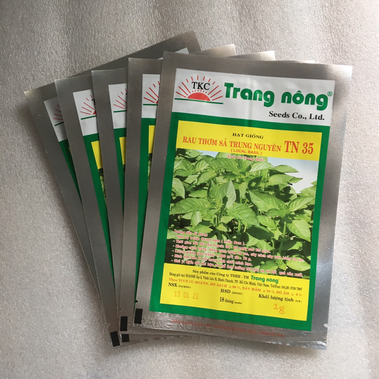 Hạt giống lá é ( rau thơm sả)