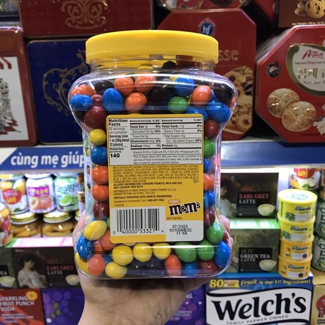 [SOCOLA MM] [HŨ VÀNG] Socola M&M Vàng Nhân Đậu Phộng 1.75kg
