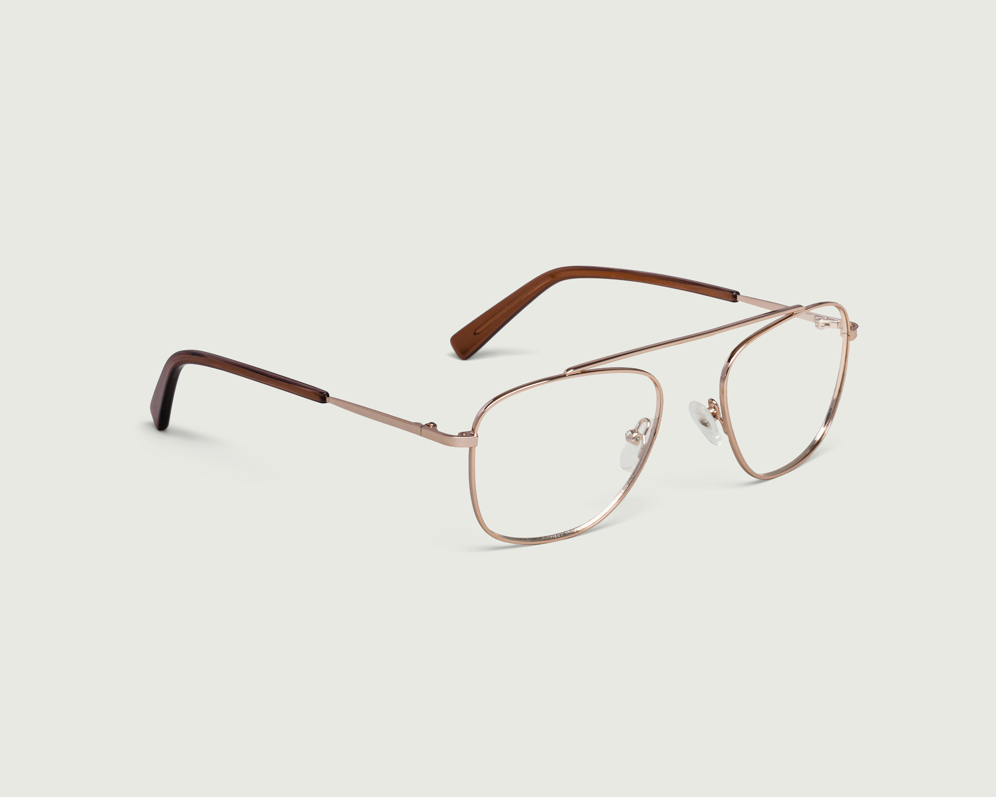 Gọng Kính Cận Sunnies Studios Phi Công Cliff White Gold