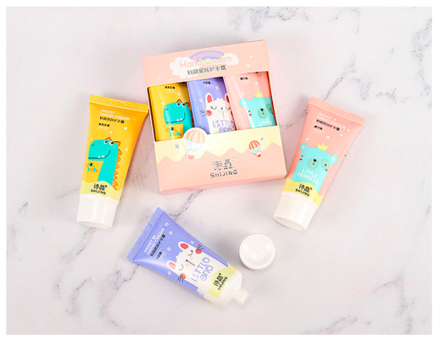 Kem Dưỡng Da Tay SHIJING Set 3 Tuýp Khủng Long Gấu Mèo Cute | Combo 3 Tuýp Kem Dưỡng Da Tay Shijing Hình Thú Siêu Yêu Nội Địa Trung | Kem dưỡng da tay dưỡng ẩm Maycreate mềm mịn kem dưỡng da tay nội địa trung