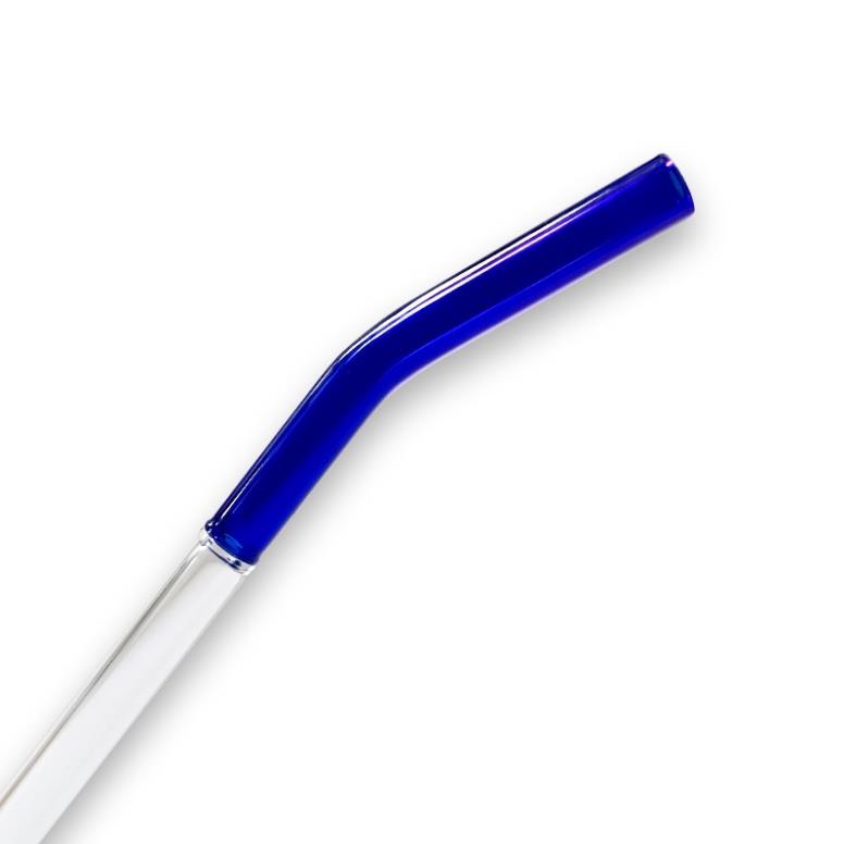 Ống hút thuỷ tinh 2 màu 20cm
