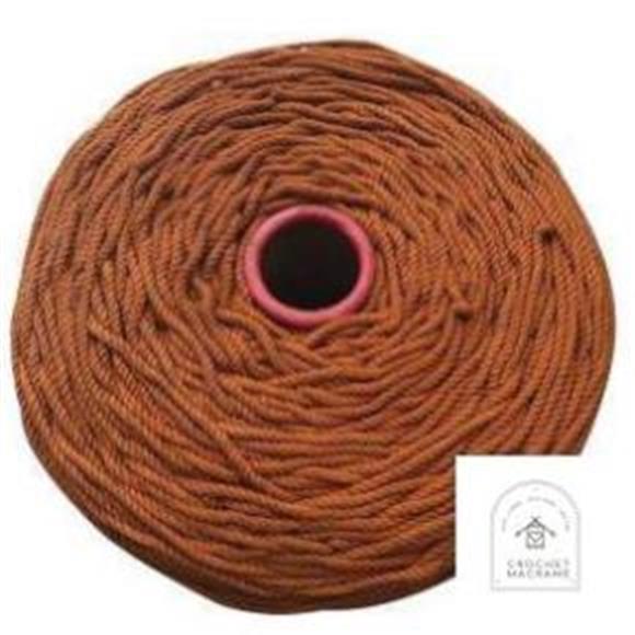 Dây thừng cotton màu se macrame 3 xoắn thắt Macrame size 3mm,5mm