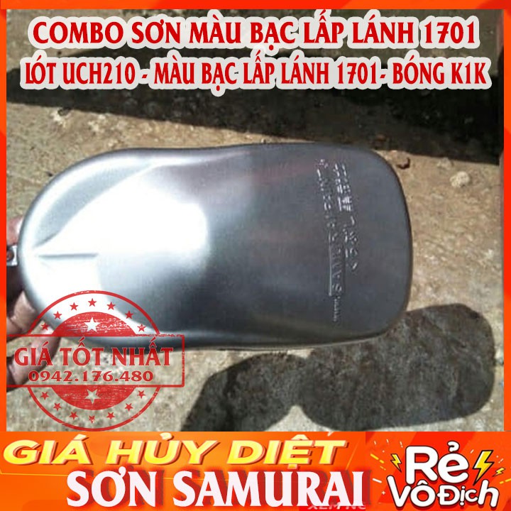 COMBO SƠN SAMURAI MÀU BẠC 1701 3 BƯỚC
