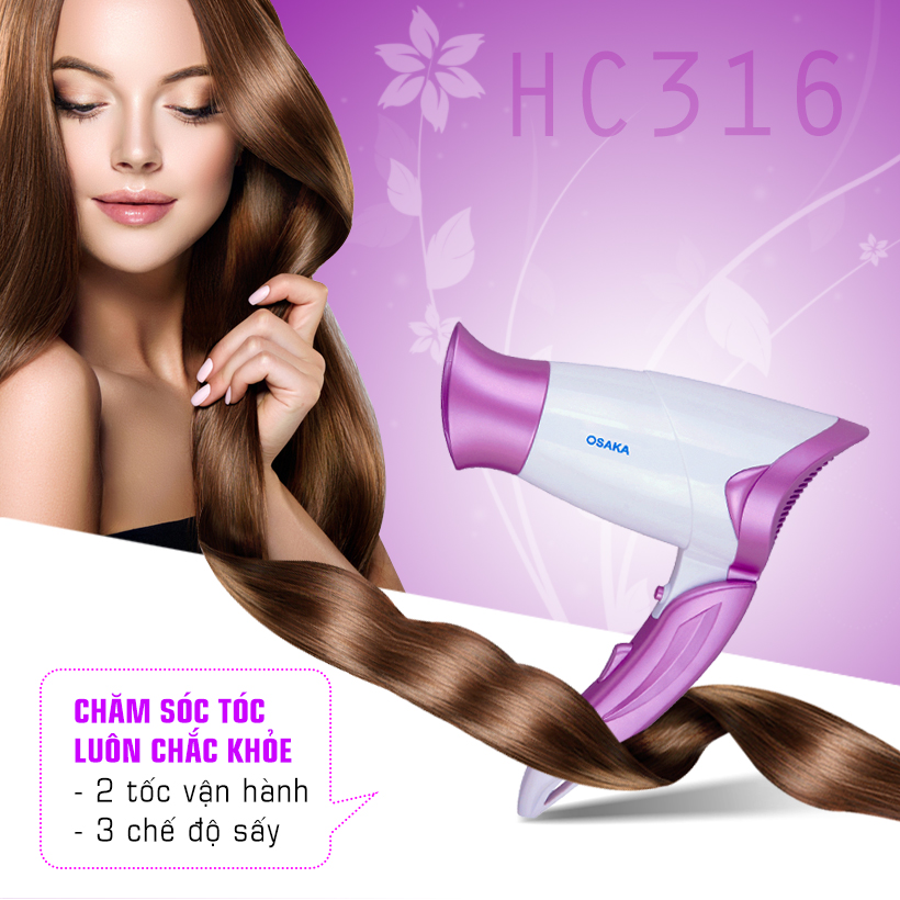 Máy sấy tóc Osaka HC316 1500W