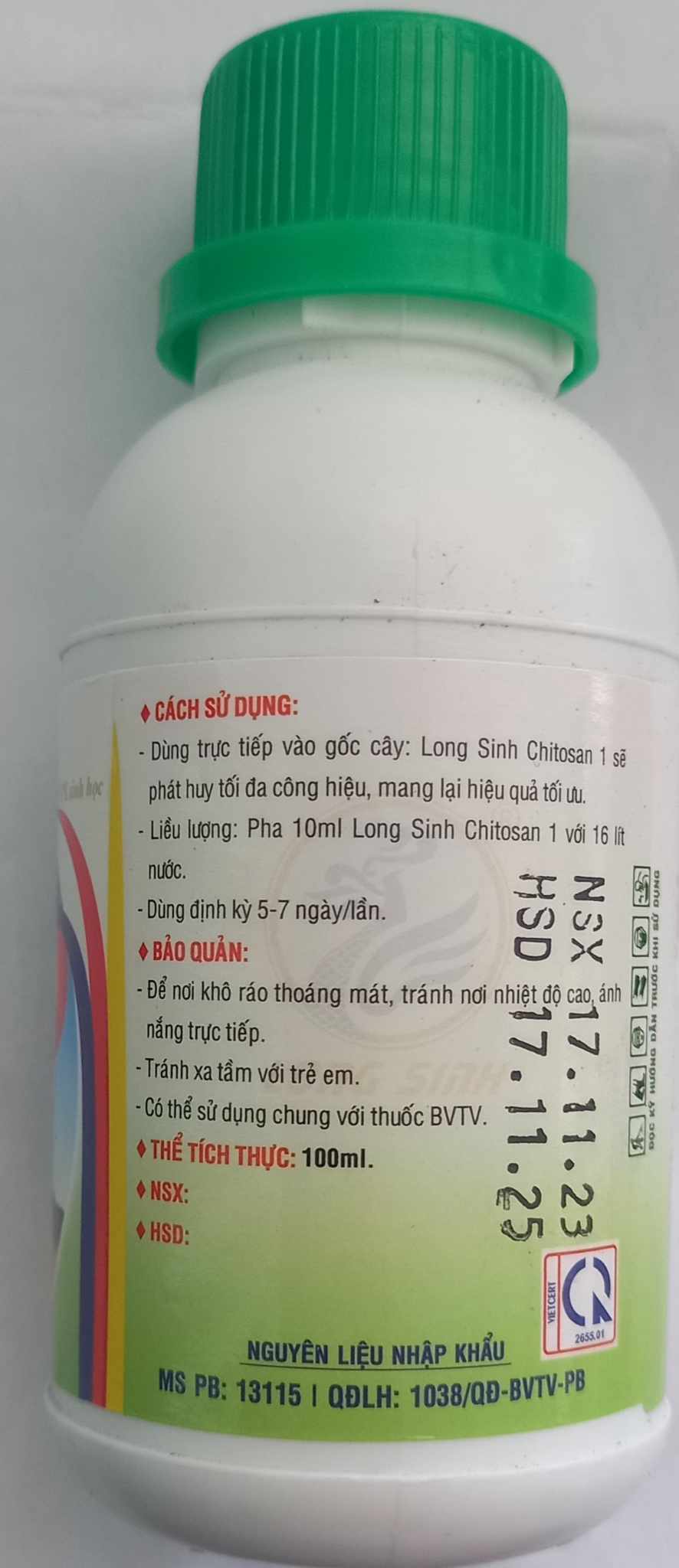Phân bón kích ra rễ cực mạnh Groro Chitosan (chai 100ml), cho tất cả các cây trồng