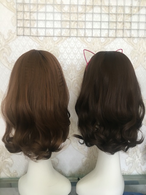 Tóc giả cả đầu ❤️FREESHIP❤️ Tóc bộ xoăn phồng ngắn - 8161