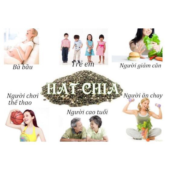 [HCM]Hạt Chia Úc BLACK BAG CHIA  túi 500g
