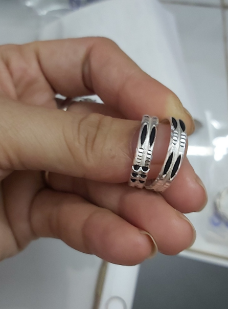 [HCM](NHẪN BẠC NGUYÊN CHẤT GIÁ XƯỞNG ) NHẪN LONG VOI ĐÔI MAY MẮN ĐỦ SIZE