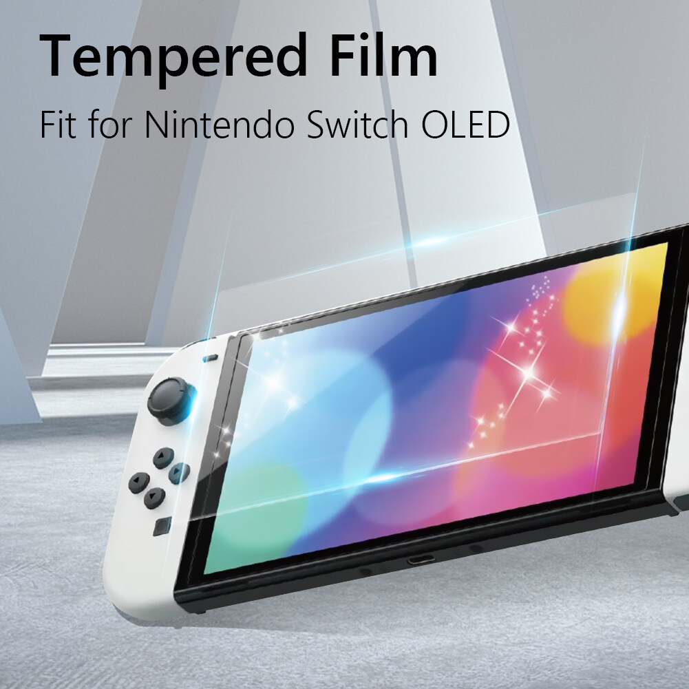 Miếng Dán Màn Hình Cường Lực Cho Máy Game Nintendo Switch OLED Model