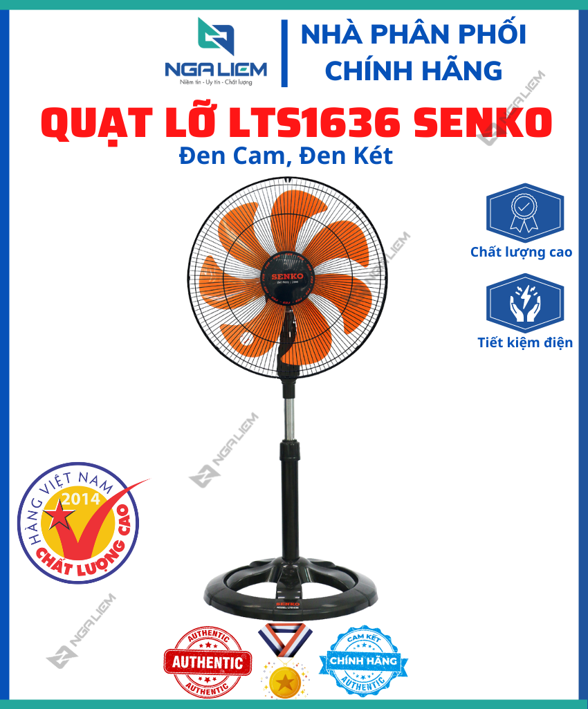 Quạt Lỡ Thân Sắt LTS1636 SENKO [Hàng Chính Hãng]