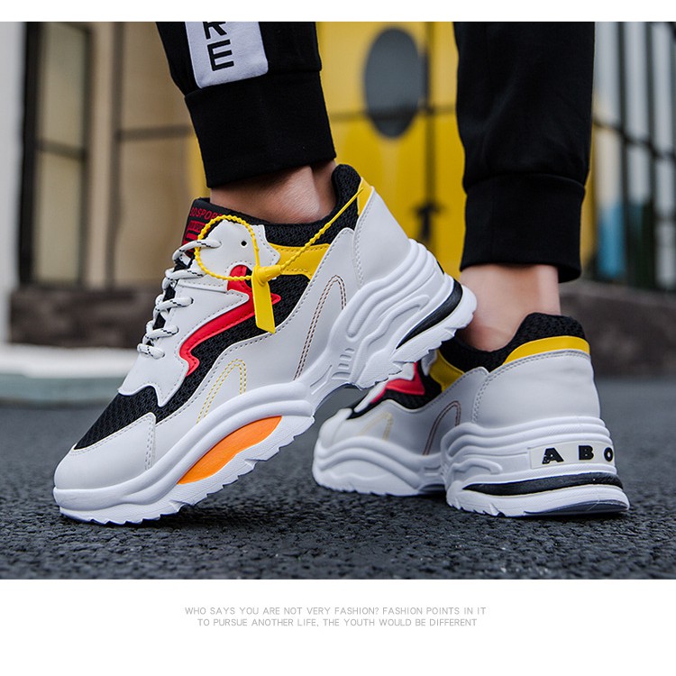 Giày Sneaker Nam Độn Đế 5Cm Abo - G038