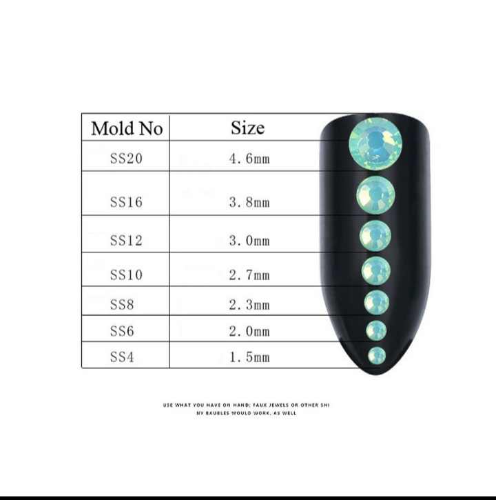 Phụ kiện, đá đính móng trang trí nghệ thuật 3D