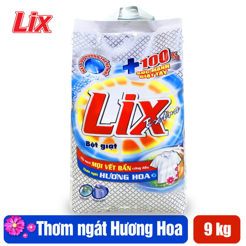 Bột giặt LIX extra hương hoa 9kg EB010