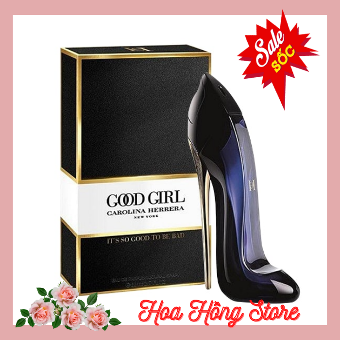 [HCM] Nước Hoa Good Girl Nữ 80ml Chiếc Guốc Hương Thơm quyến rũ thiết kế chiếc giày đế nhọn mạ vàng sang trọng và bắt mắt