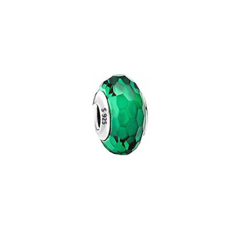 Hạt charm pan thủy tinh bạc s925