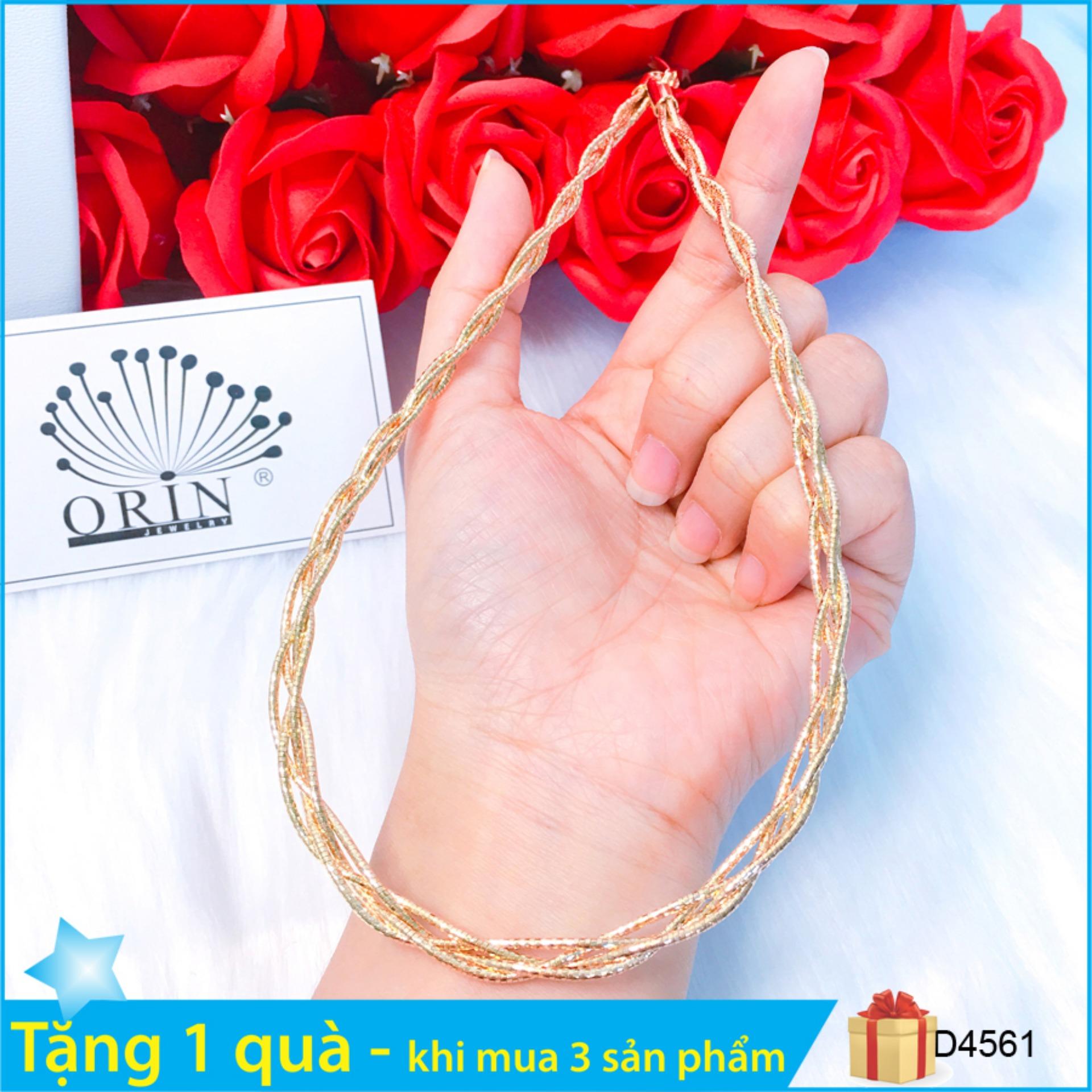 Kiểng cổ, kiềng mềm, kiềng bính 4 bền màu thiết kế thời trang Orin D4651