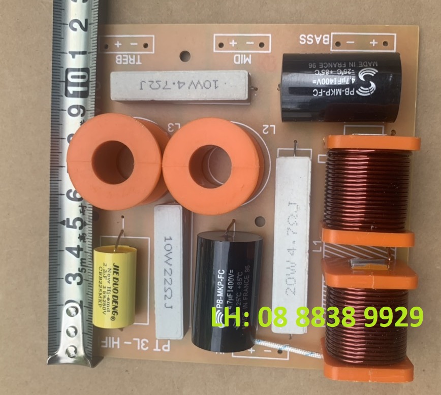 MẠCH PHÂN TẦN 3 ĐƯỜNG TIẾNG LOA CÔNG SUẤT LỚN HIFI - GIÁ 1 MẠCH
