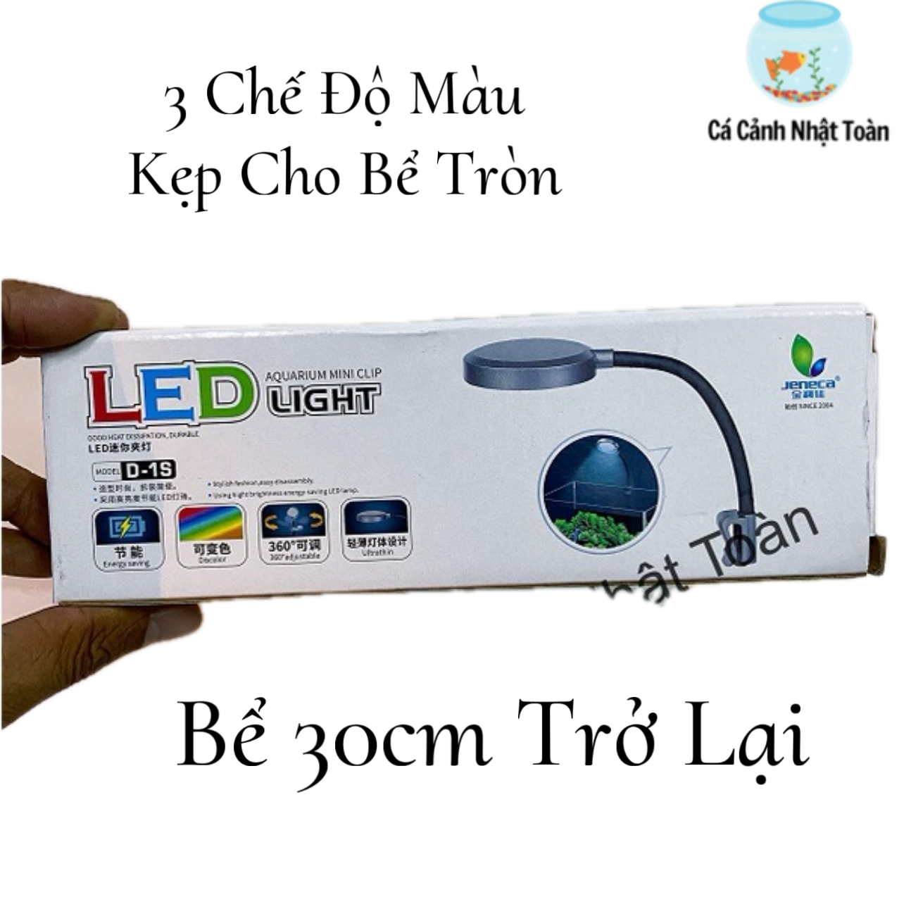 "hoàn tiền đến 10%" đèn led kẹp mini cho bể cá jeneca d1s