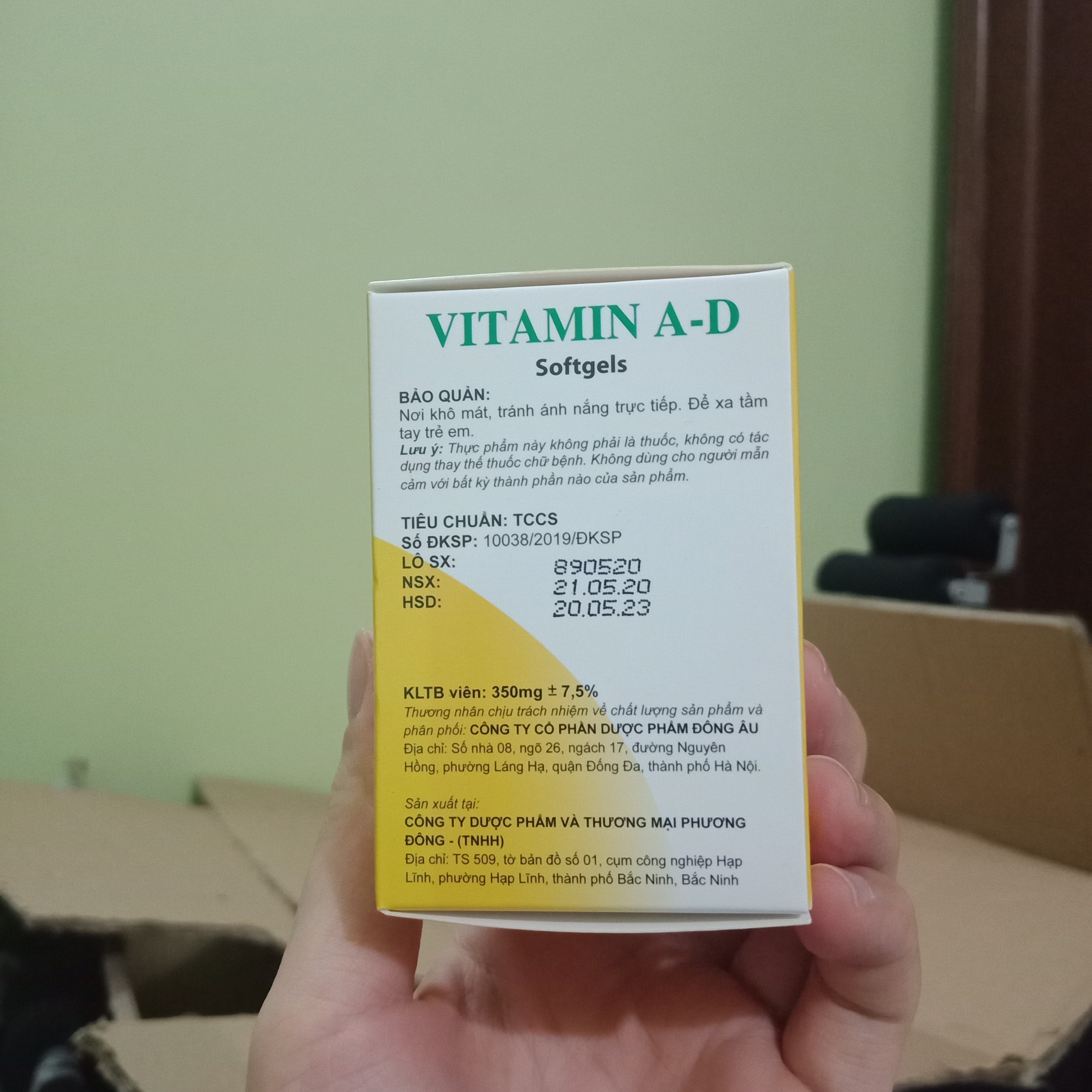 Vitamin A-D lọ 100 viên