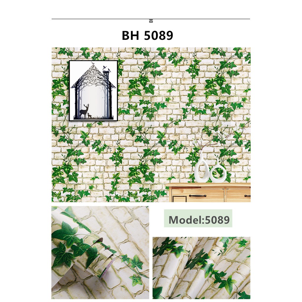 Giấy dán tường ô vuông xanh 0.45*10m