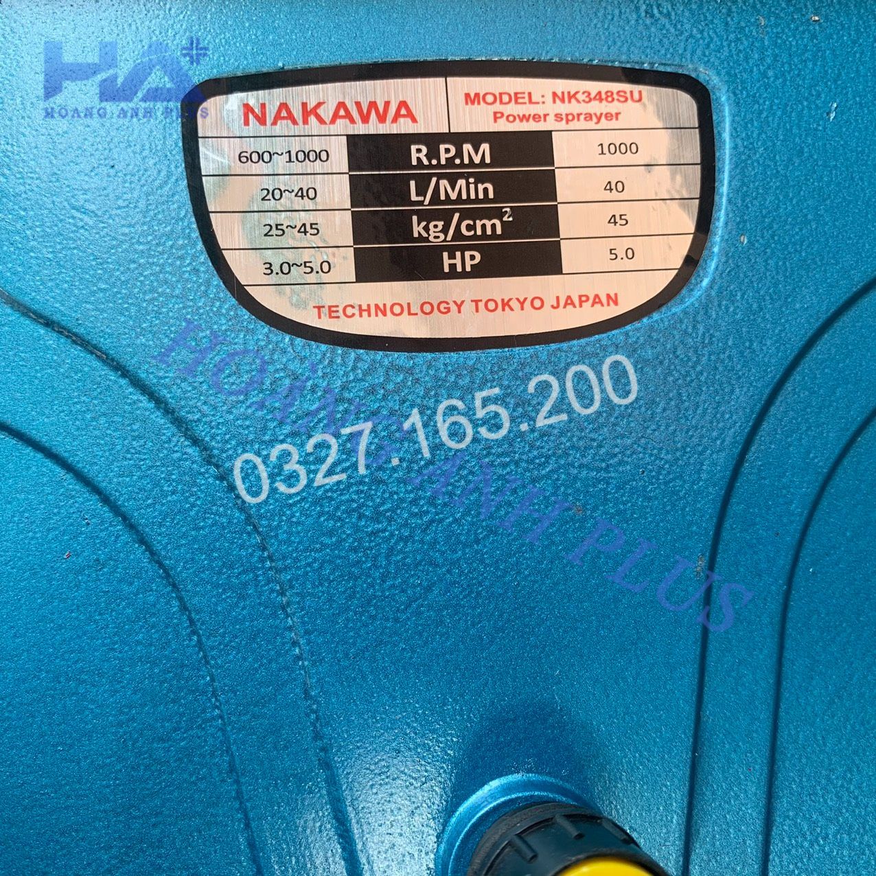 Đầu Xịt Áp Lực 3HP Nakawa NK348SU Piston Sứ