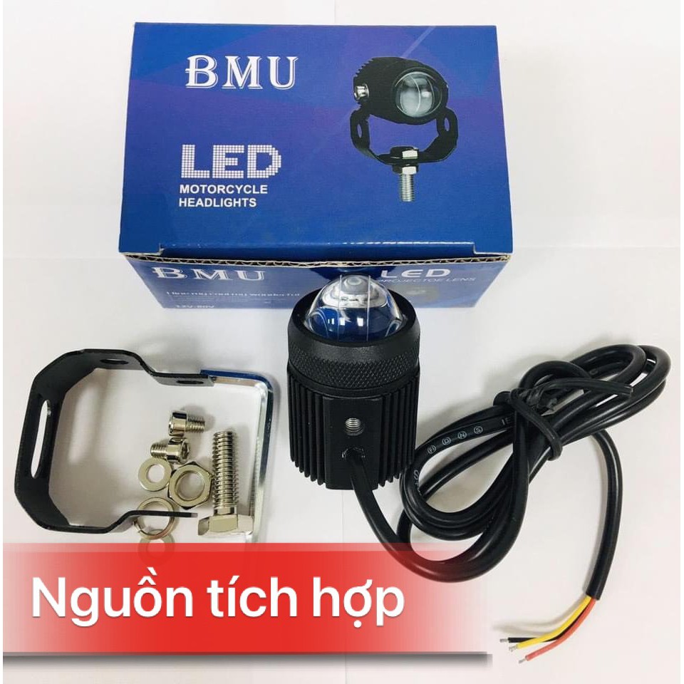 Đèn trợ sáng mini 2 màu loại không nguồn-bảo hành 6 tháng tặng kèm công tắc