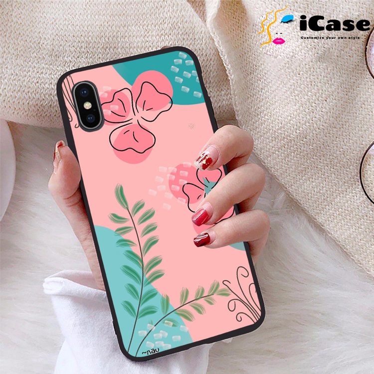 Ốp lưng iPhone X viền dẻo TPU BST Hoa