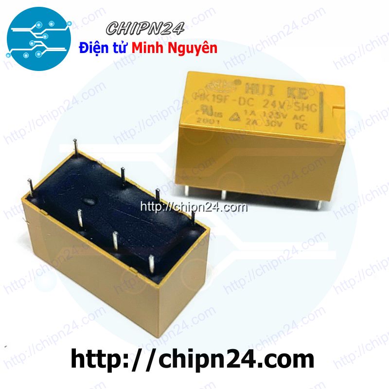 [1 con] (F81) Relay HK19F 8 chân 1A (3V/5V/9V/12V/24V HK19F-DC5V-SHG HK19F-DC12V-SHG HK19F-DC24V-SHG) - [Chọn Loại]